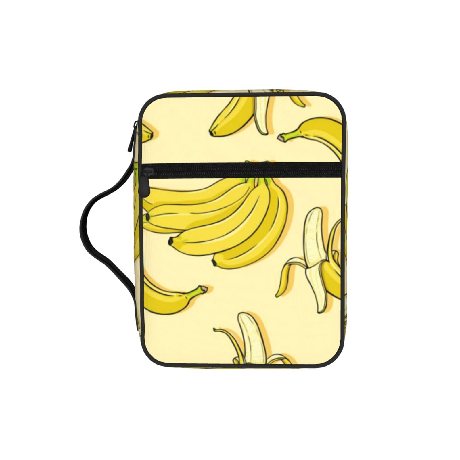 Banana Print Bible Cover Case Waterproof Bible Bag With Handle Organizer Storage Book Cover For Bible Study