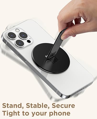 Miniatura 8 de Magtame Soporte Magnético para Teléfono con Grip para Magsafe, Soporte Ultradelgado de Presión con Fuerte Soporte Magnético, Ajustable 140 para