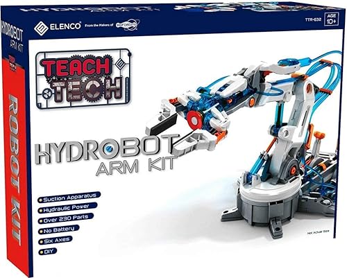 Miniatura 2 de Teach Tech "Kit de brazo hidrobot", kit hidráulico, juguete de construcción STEM para niños mayores de 12 años