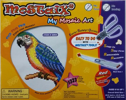 Kidicraft Mostaix série Ruban Rouge Ara mosaïque Art Ensemble