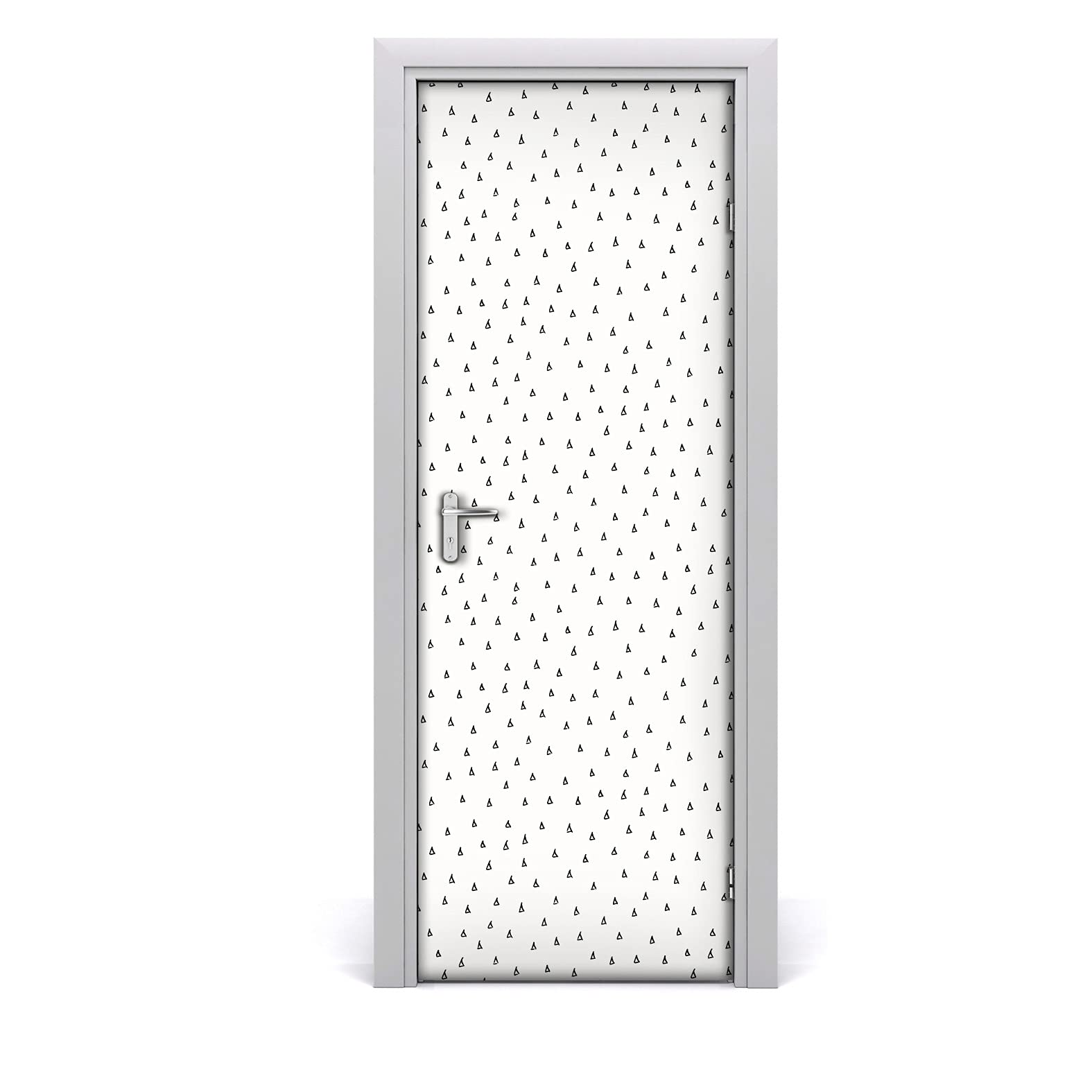 Papier peint sur la porte étiquette imperméable et auto-adhésive