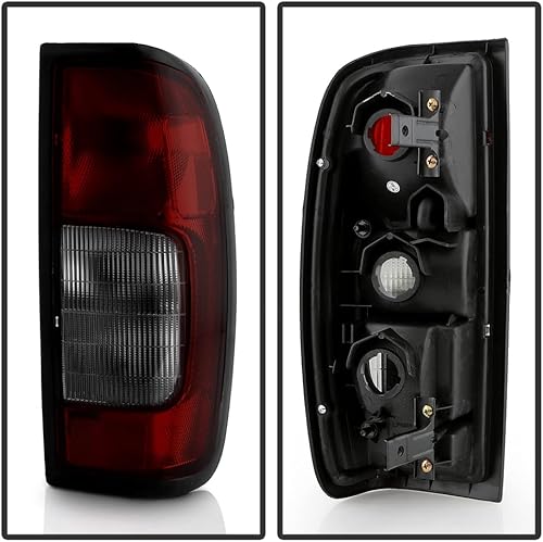 Miniatura 2 de ACANII - Para luces traseras Nissan Frontier 1998-2004 tintadas negras 98-04 izquierda+derecha