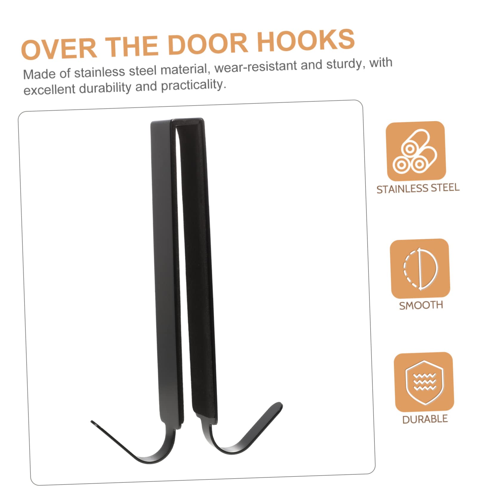 Cabilock The Door Hangers Over The Door Towel Rack Stainless Steel No Punching 2 Hooks in One