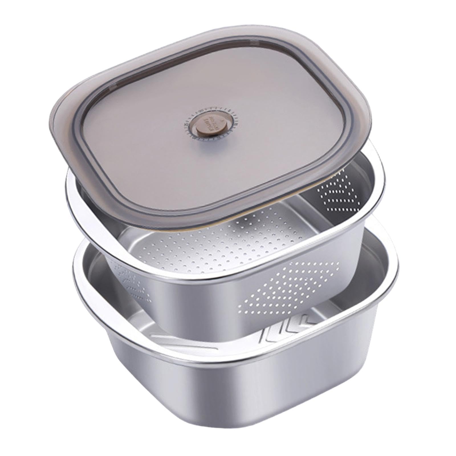 Colador de acero inoxidable, escurridor versátil para espaguetis y verduras, tal como se describe, 4600 Ml