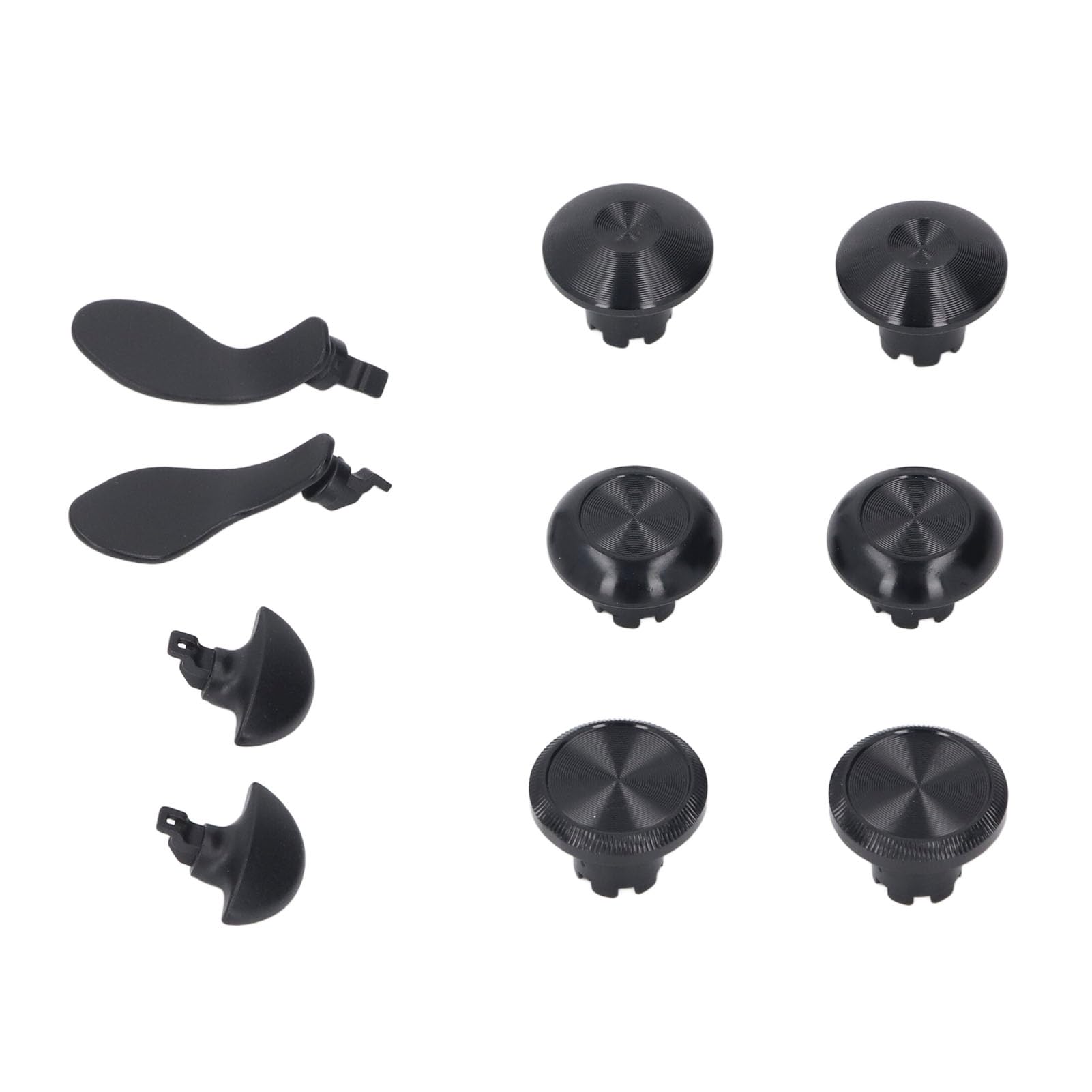 Metall Thumbsticks für PS 5 Edge Controller, 6 Stück Metall Joystick Kappen+4 Stück Metall Paddles auf Rückseite, Analogstick Joystick Kappen mit Paddles für PS 5 Edge Controller