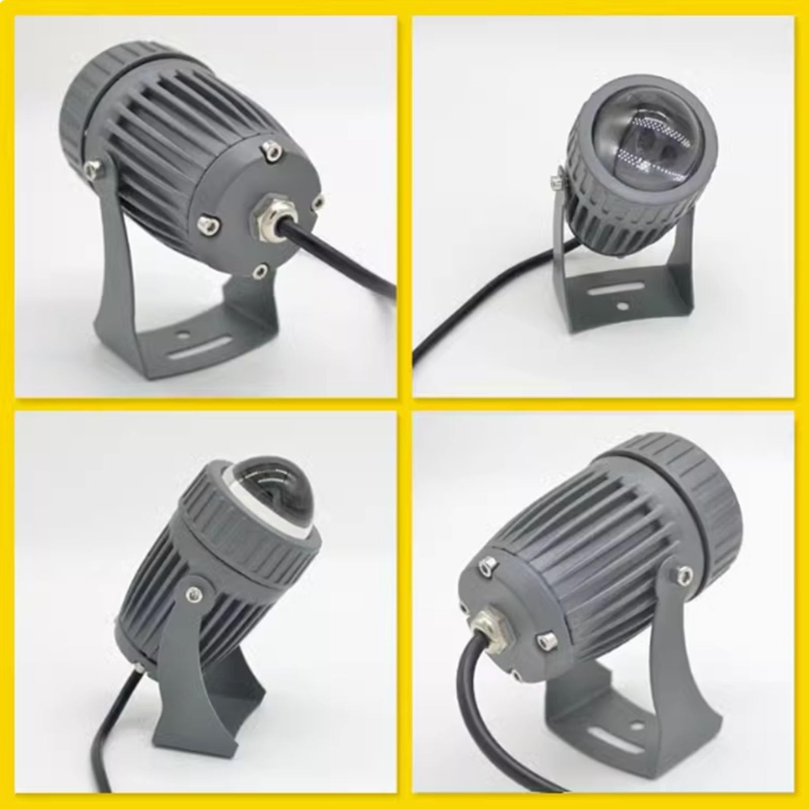 Focos LED para Exteriores de 220 V - Luz LED de Largo Alcance, lámpara de Pared Exterior de 10 W, Foco LED Impermeable IP67 de Haz Estrecho, para jardín y Patio.