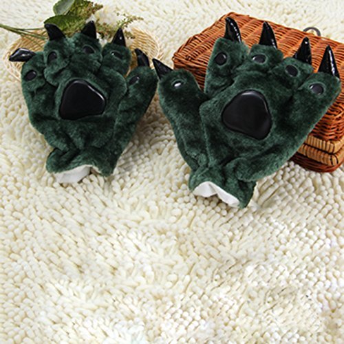 Unisex Halloween Cosplay Gloves Animal Costume Dinasour Cat Paw Claw Wolf Gloves