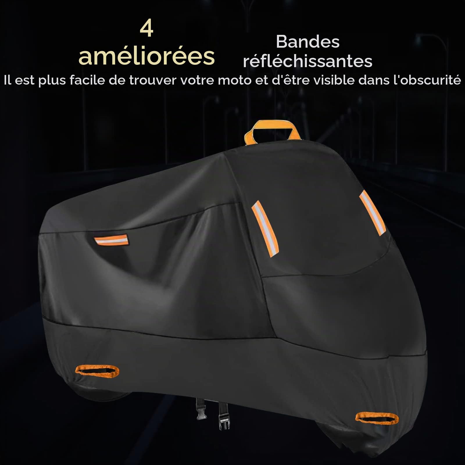 Housse Moto pour Honda Goldwing 1800 GL 1800 F6B GL1800 Spécial Bâche 210D Oxford Tissu Exterieur Interieur Impermeable Respirant Anti-Poussière UV Moto Bâche Protection Accessoires