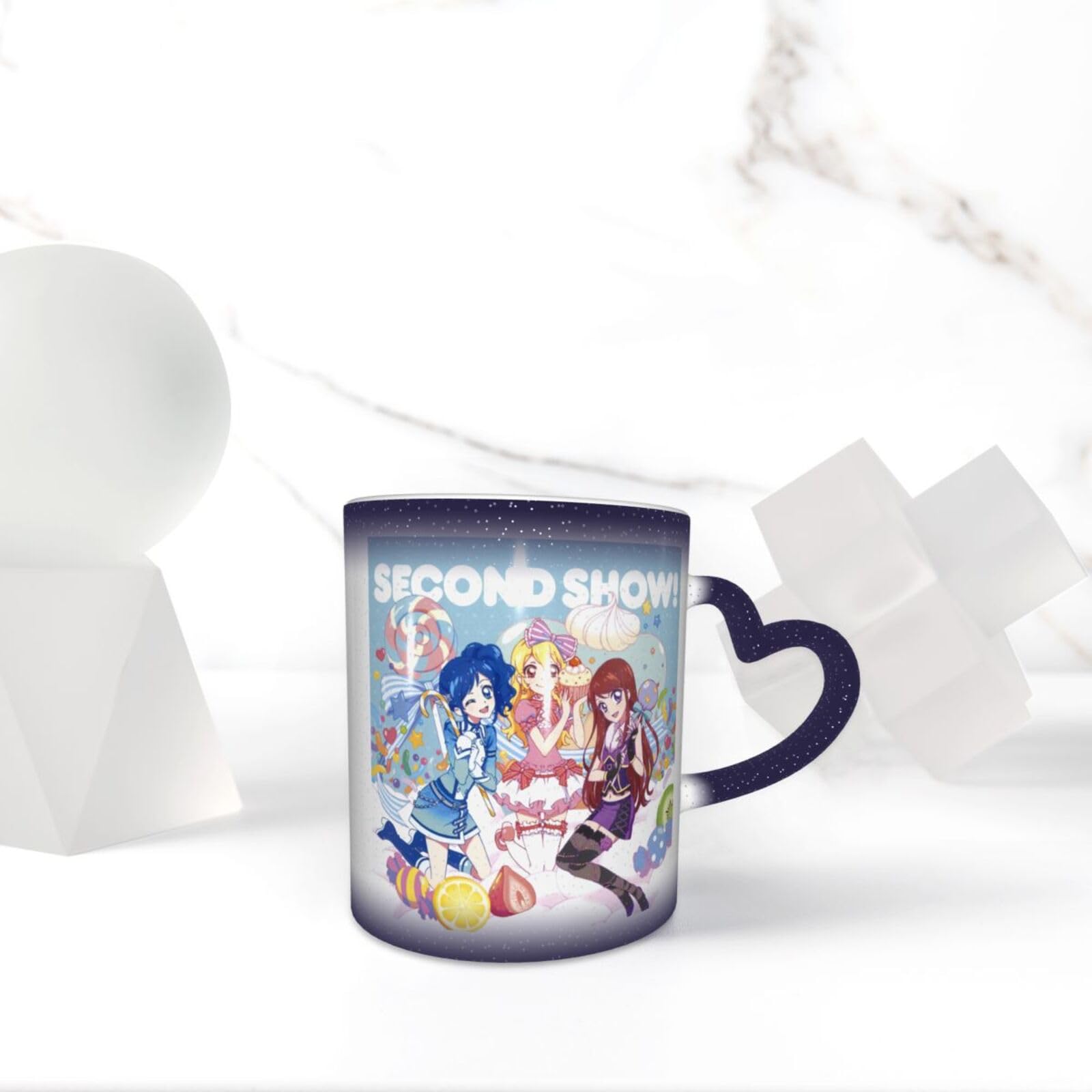 Amazon.co.jp: マグカップ アイカツ! (1) 感熱変色 色が変わる 330ml