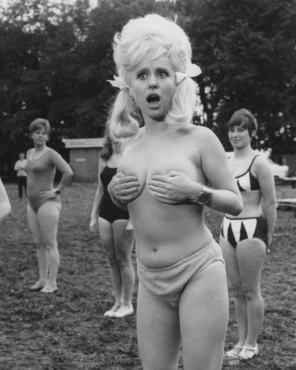 Worldphotographs Grey Carry On Camping (1969) Barbara Windsor 10X8 Photo