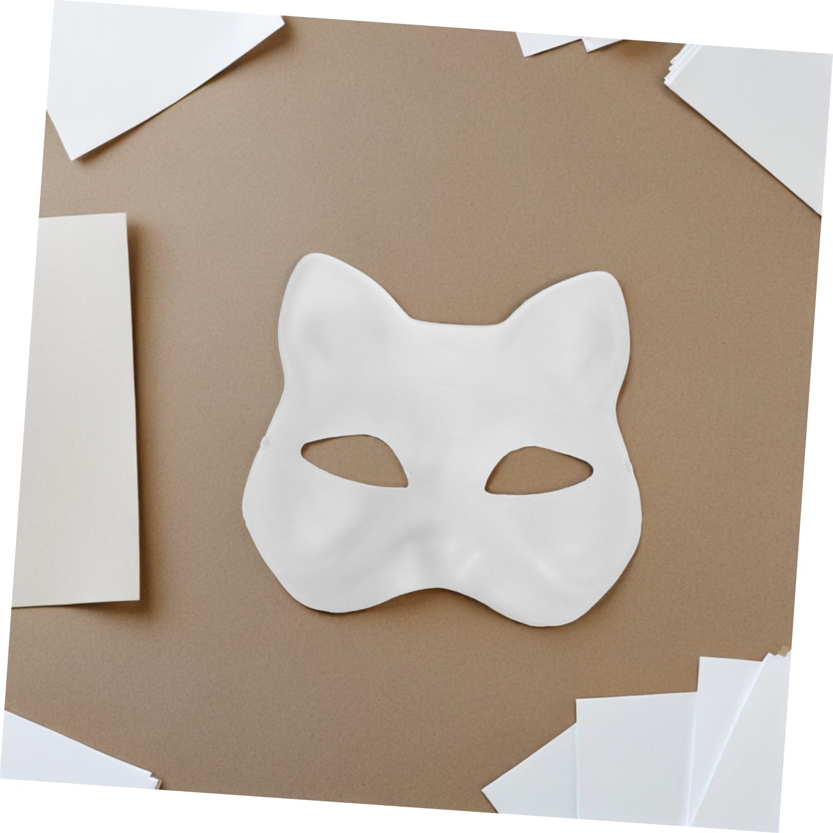 30 Maschere Bianche da Dipingere Maschere Vuote Leggere con per Halloween in Maschera e Decorazioni da Te