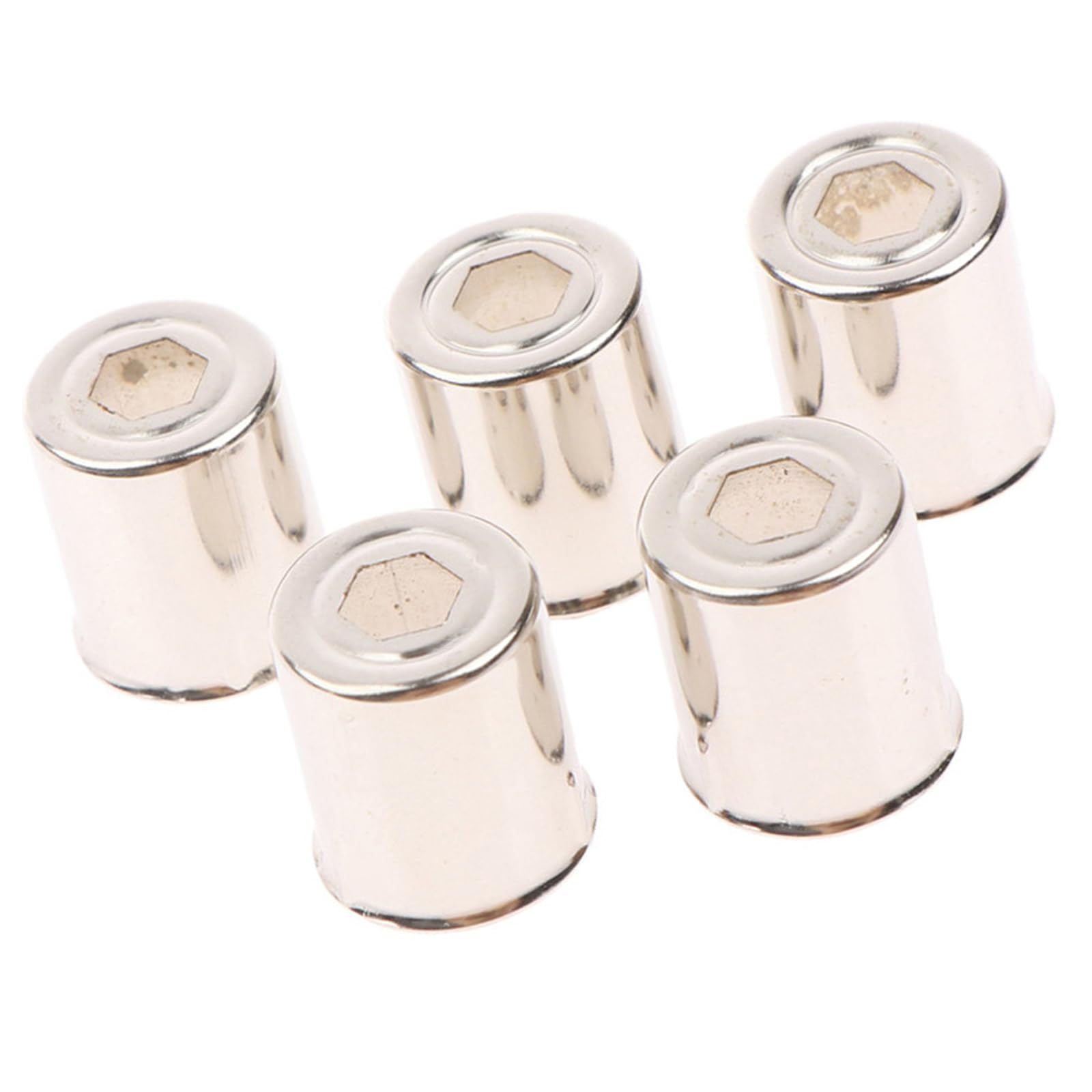 Elnwnnkc Microwave Waveguide Caps Stainless Steel 5 Pack, Small Metal Covers for Magnetron Repair and Appliance Service Magnetron Cover Waveguide Cap Microwave Repair Component Oven Replacement