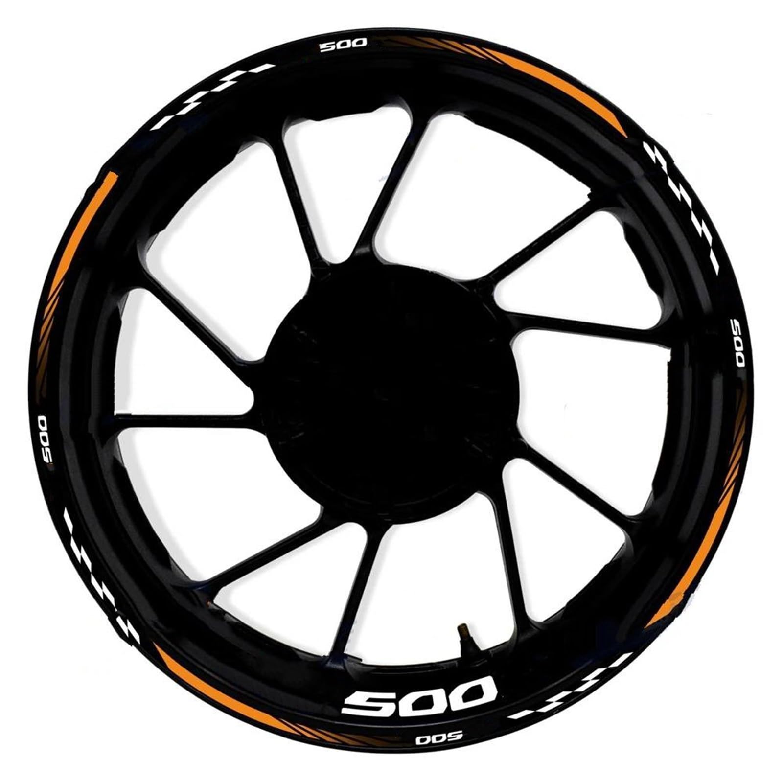 Motorcycle Front Rear Wheel Hub 17 Inch Sticker Waterproof Reflective Rim Decal Stickers for CB500X