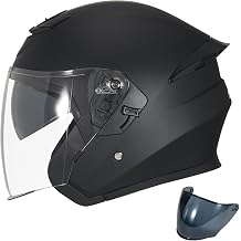3/4 Open Face Motorcycle Helmets 601 DOT Approved Men Women
