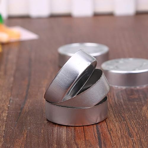 Miniatura 6 de SUPVOX 200 piezas de aluminio para té, latas de luz de té, envases vacíos para fabricación de velas (plateado)