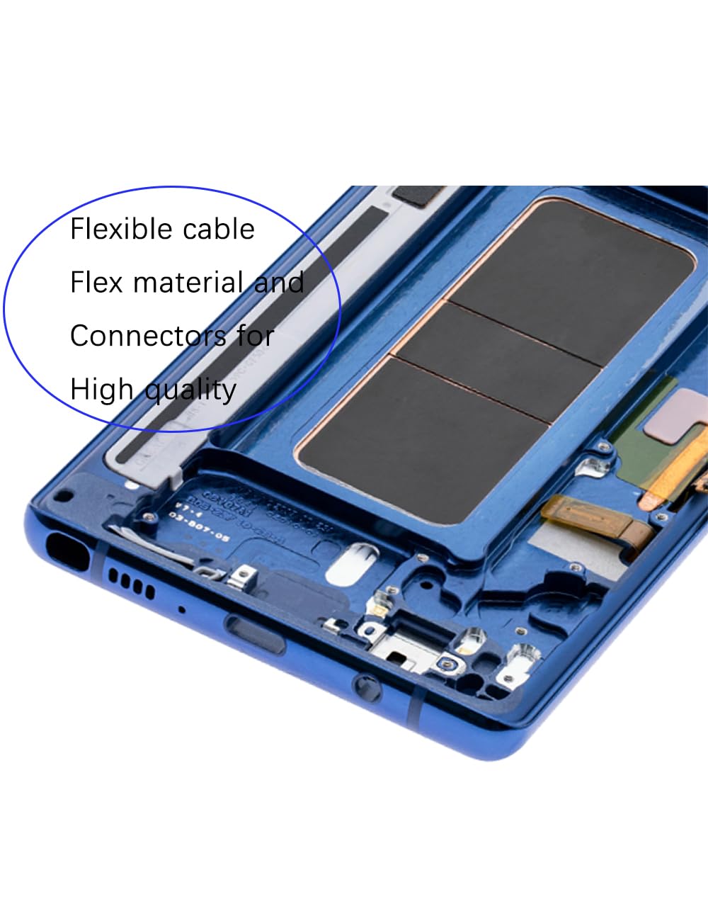 Pantalla para Samsung Note8 N950F N950U TFT Azul con Marco