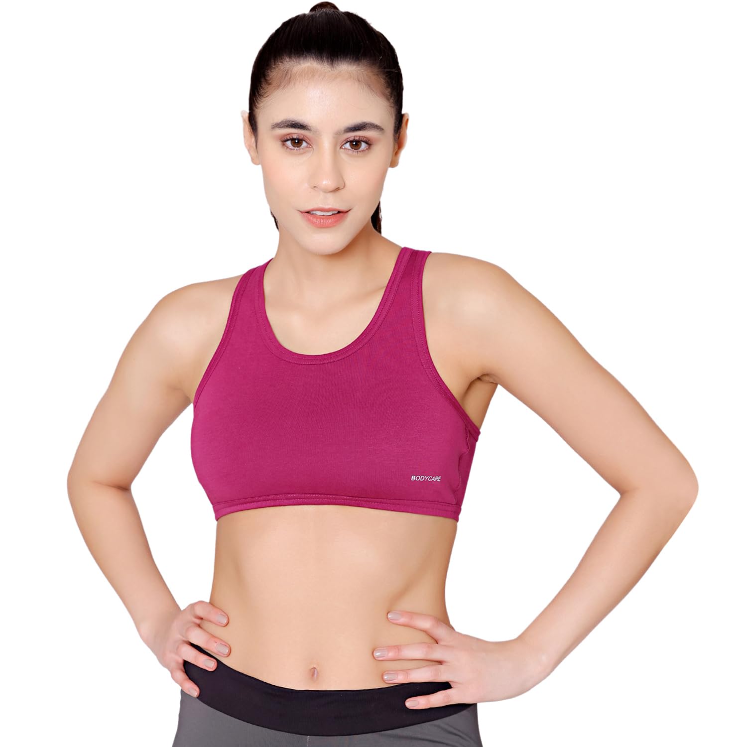 bodycare 1610 Sports Bra for Women, Full Coverage Workout Bra for Gym-picture-5