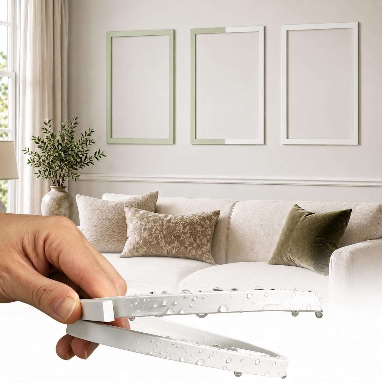 Moldura de pared PVC perfiles decorativos revestimiento kits de paneles de pared 6m
