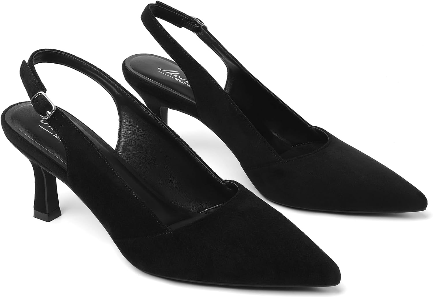 Mostrin Kitten Heels for Women Slingback Pointed Closed Toe Heels Women's Pumps Shoes for Wedding, Party, Commuting - Image 9