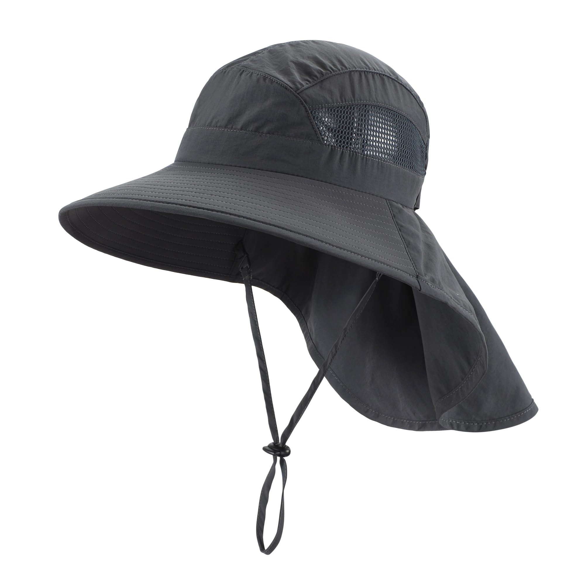 Home Prefer UPF50 Wide Brim Kids Sun Hat Neck Flap Boys Girls Sun Protection Hat for Beach Fishing