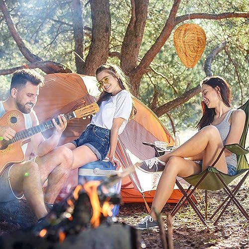 Augshy Wespennest, wasserdichte Künstliche Wespennesterköder Attrappe Hornissennest Attrappe für Haus und Garten Outdoor (4, Orange)