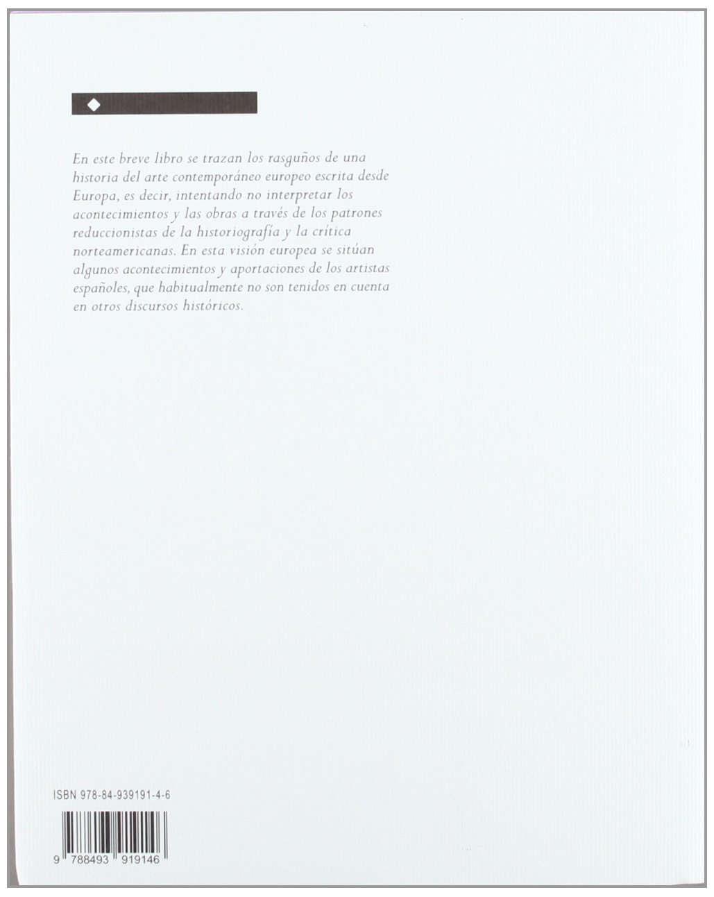 SUCINTA HISTORIA DEL ARTE CONTEMPORANEO EUROPEO (FONDO)