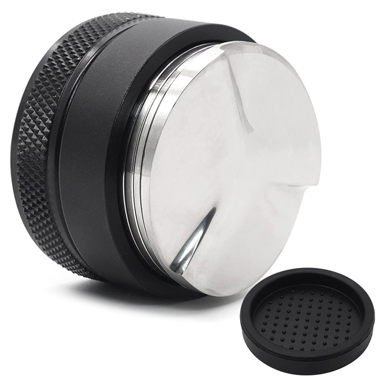 Mekalero Stainless Steel Coffee Tamper 53mm Espresso Powder Distributor Accessory Silicone Mat Espresso Machine Accessory