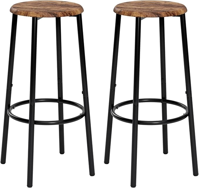 Masupu Bar stools Set of 2，Kitchen Breakfast Bar Chairs
