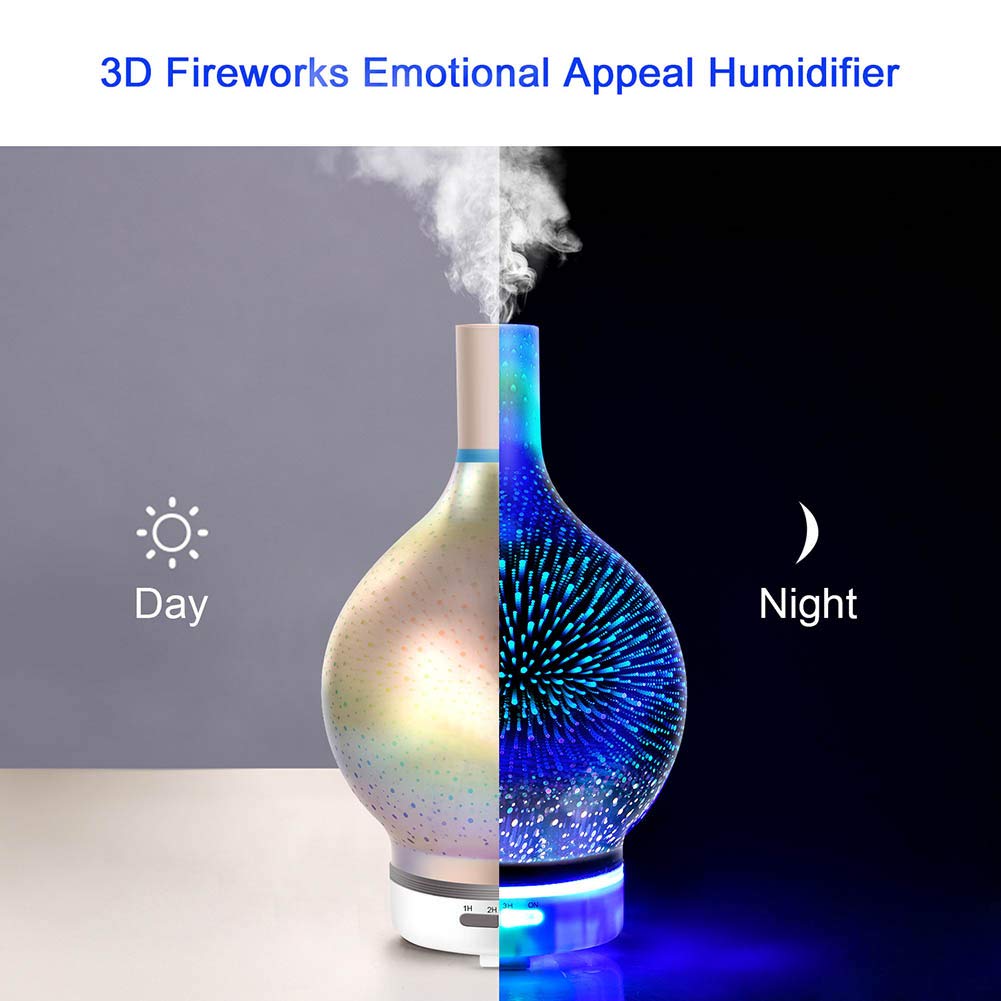 ASAKUKI Aromadiffuser, 500 ml, ultrasone aromatherapie-diffuser voor etherische oliën