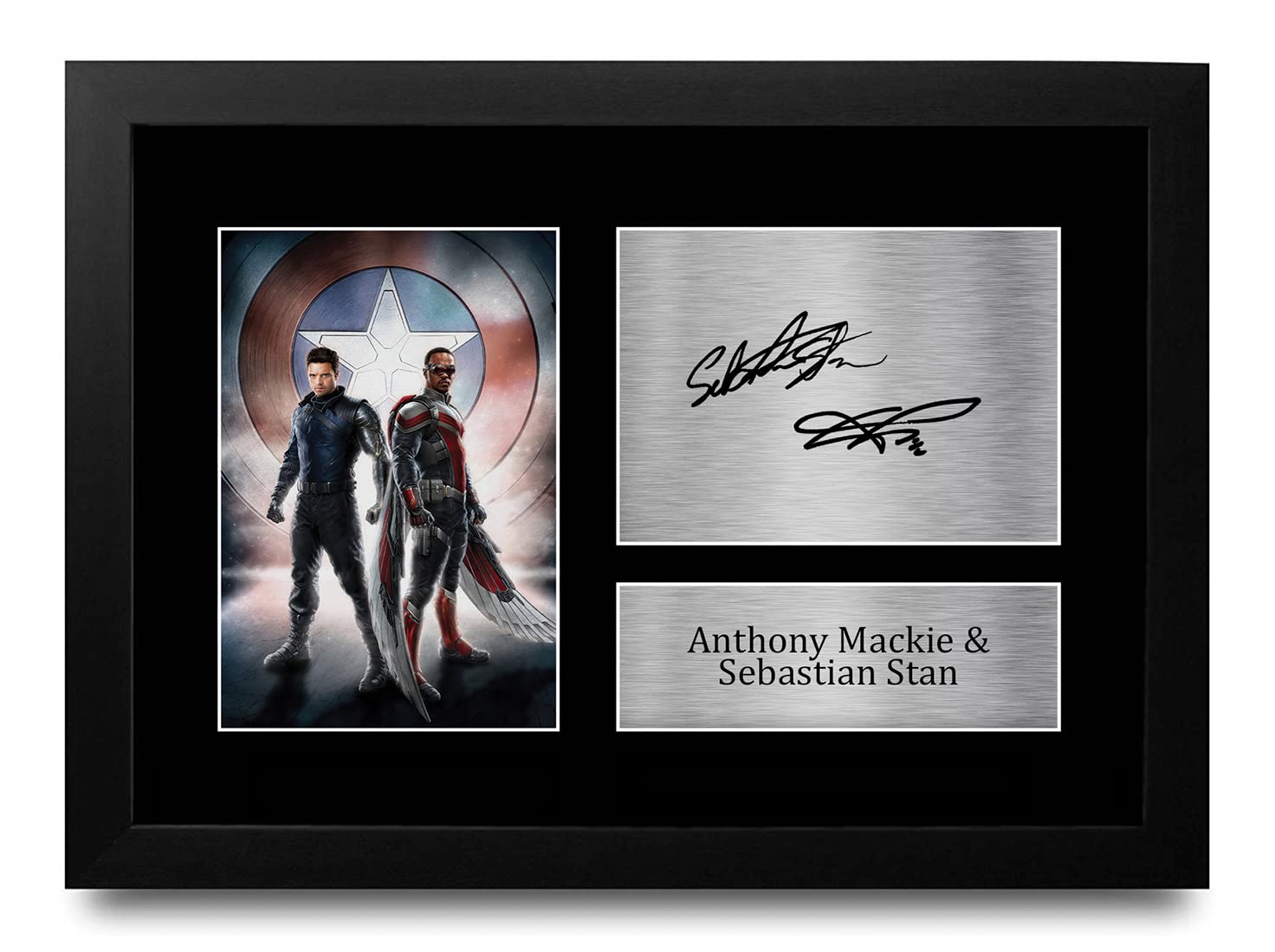 Amazon.co.jp: HWC Trading FR A4 Anthony Mackie & Sebastian Stan