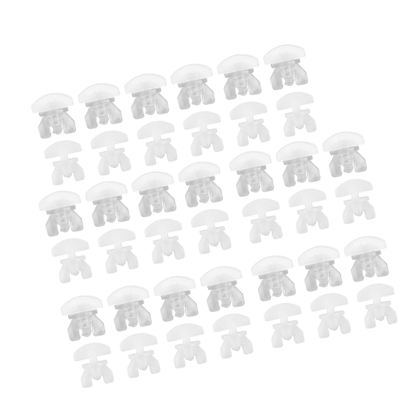 40Pcs Curtain Track Stoppers Replacement Drapery Rails Sliding Gliders Fasteners Rails Accessory Track Stoppers