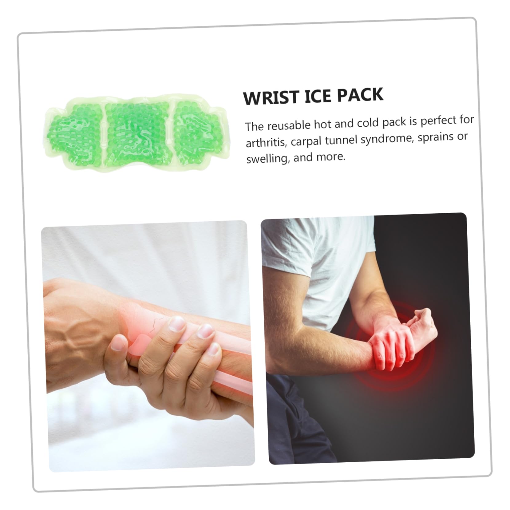 Healifty 3 Pz Impacco Termico Da Polso Impacco Freddo Supporto Di Ghiaccio Tutore Per Il Polso Freddo Caldo Polso Freddo Alla Caviglia Pvc Del Ghiaccio Tampone Caldo e Freddo