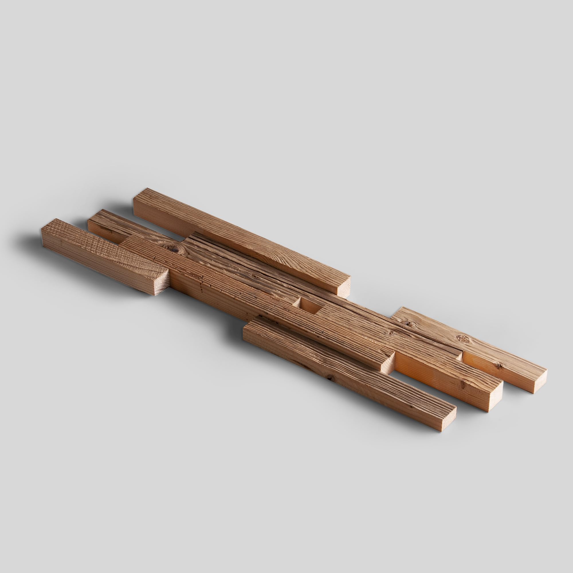 Wooden Wall Design, Altholz 3D Wandpaneele, Wandverkleidung Expo