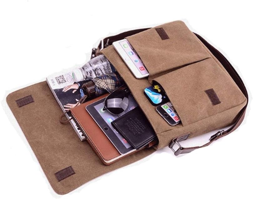Brown shoulder bag, casual and, washed canvas, not easy to fade, you can carry it when you go out