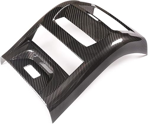 Miniatura 4 de CHEYA Para BMW X3 X4 G01 G02 2018-2019 ABS Palstic Car Rear Row Air Condition Vent Frame Accesorios (fibra de carbono)