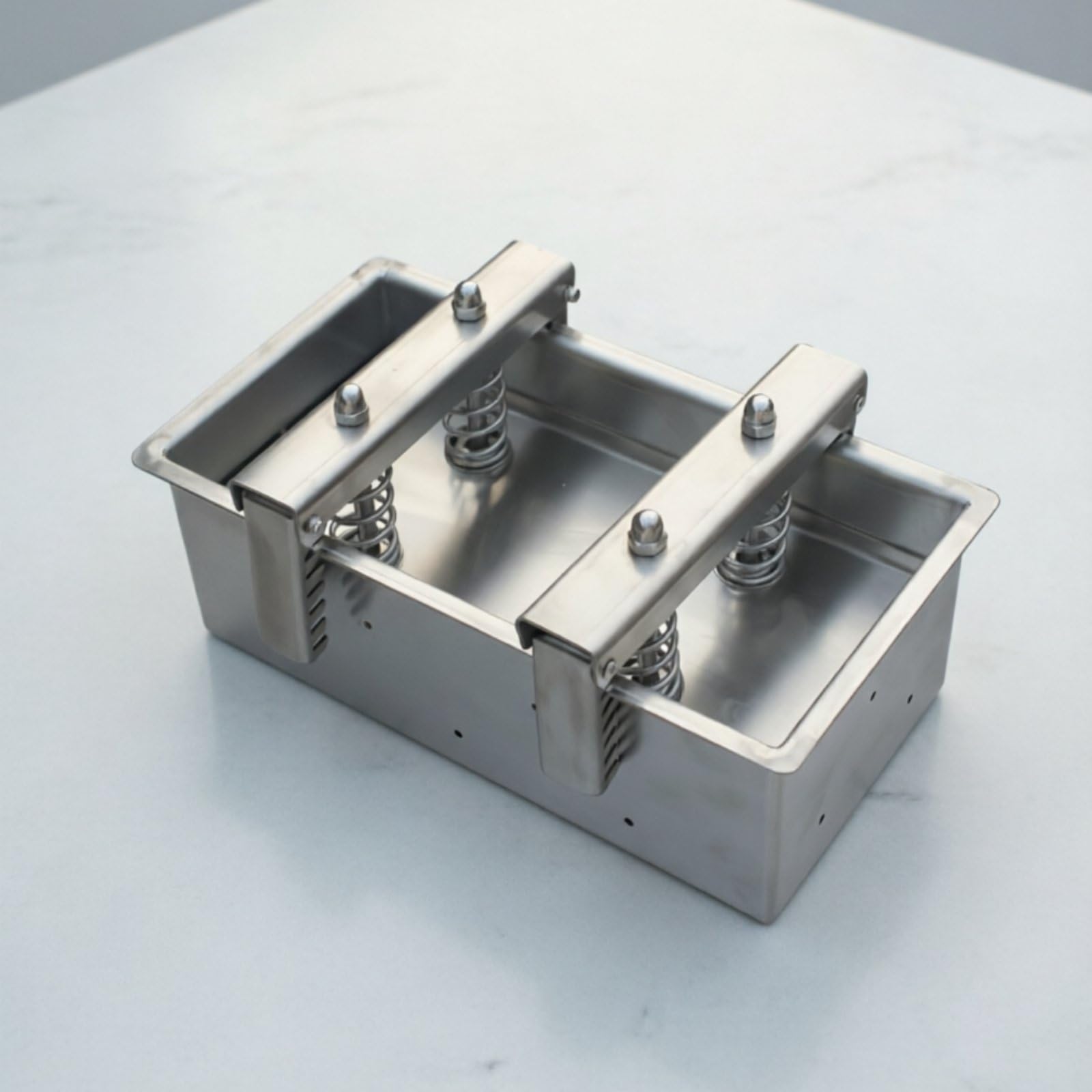 Baoblaze Pressa Carne Forma Pressatore Scatola Acciaio Inox Smontabile per Modellare Carne Ordinata E Compatta Adatta a Preparazioni Casalinghe Uso Professionale Cucine Industriali, Moderno