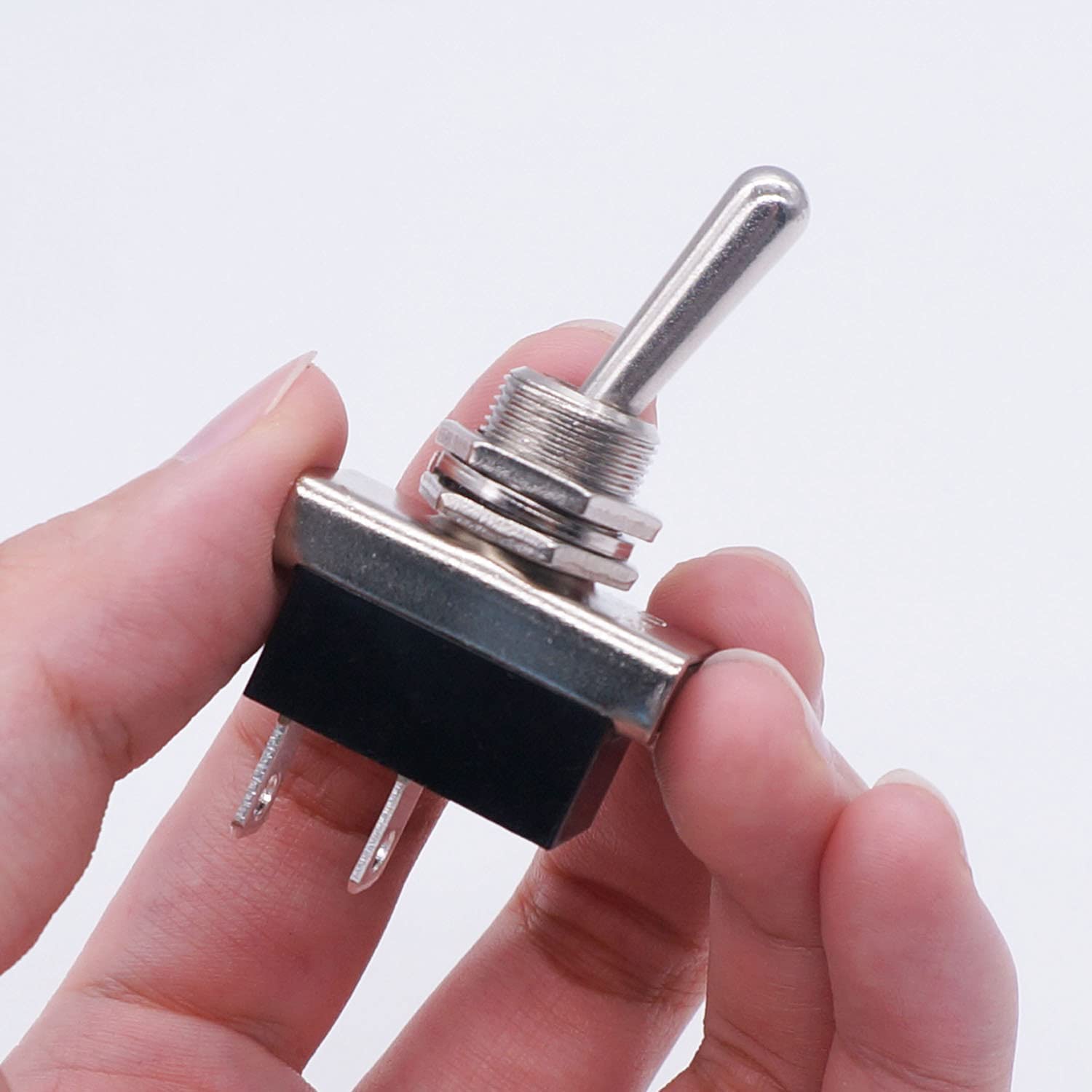Taiss 2 pezzi Aggancio interruttore a levetta SPST 2 posizioni ON/OFF 6A 125 V CA