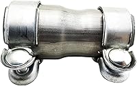 Vista 1 de Kingsea Stainless Steel Exhaust Pipe Fitting, Exhaust Sleeve, Connection Diameter 40 mm to 45 mm, Pipe Connector Exhaust Clamp