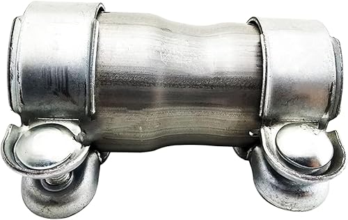 Kingsea Stainless Steel Exhaust Pipe Fitting, Exhaust Sleeve, Connection Diameter 50 mm to 65 mm, Pipe Connector Exhaust Clamp