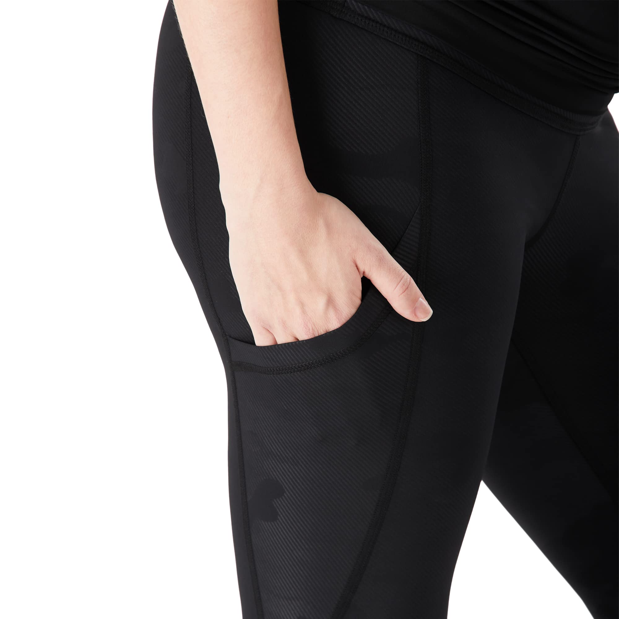 Belly Bandit Power Capri Leggings para mujer, para embarazo, para embarazo, uso activo, apoyo elástico, maternidad Capri Black-camo (L) X-Large
