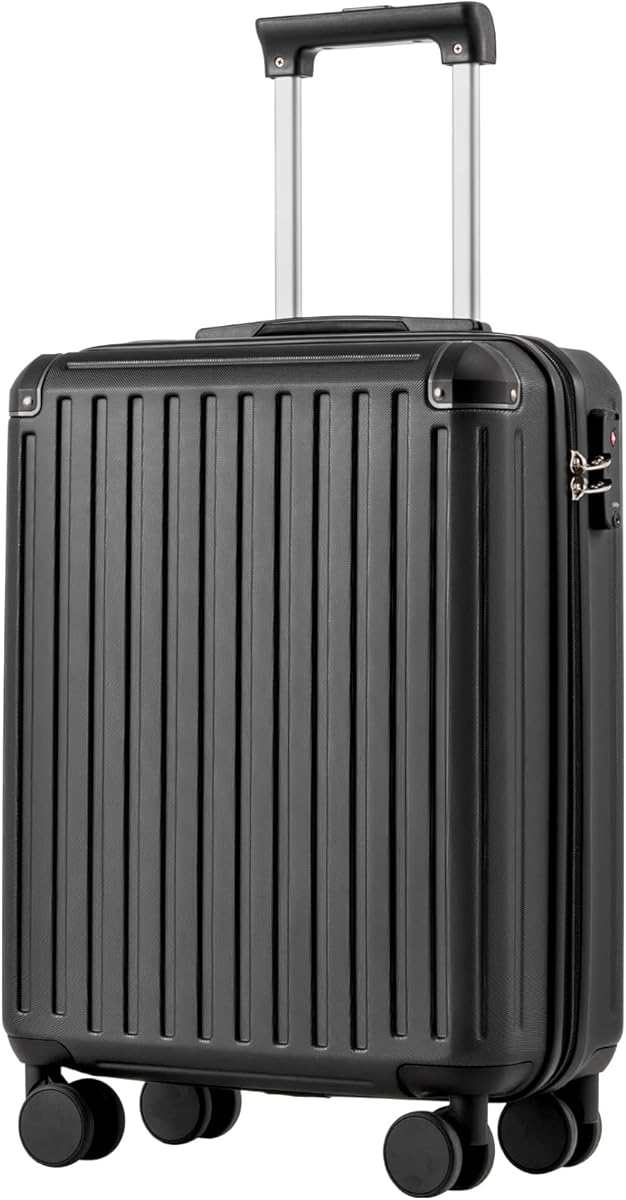 COOLIFE EasyJet Valise Cabine 55 x 40 x 20 cm, Bagages Cabine Bagage à Main Rigide avec Serrure TSA et 4 roulettes Jumelées