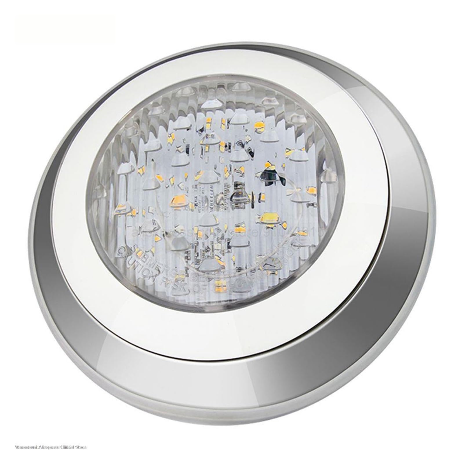 Luce principale della piscina, lampade impermeabili dell'acciaio inossidabile Ip68 d'argento Ip68 luci subacquee (Color : AC24V-1-white light, Size : 12w)
