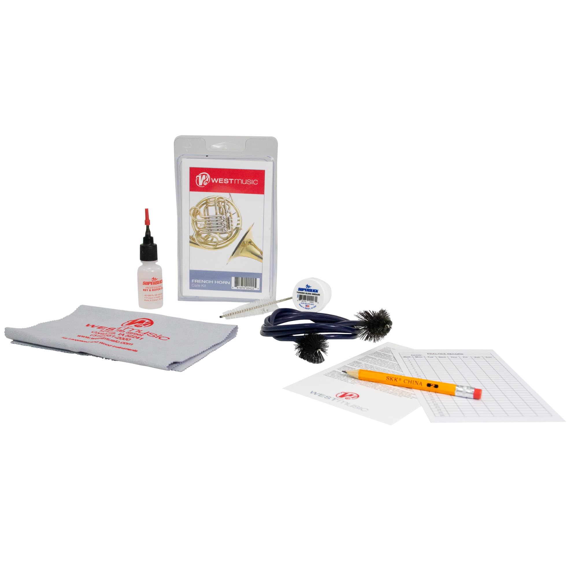West Music French Horn Care Kit: Comprehensive Maintenance Set for Optimal Instrument Care