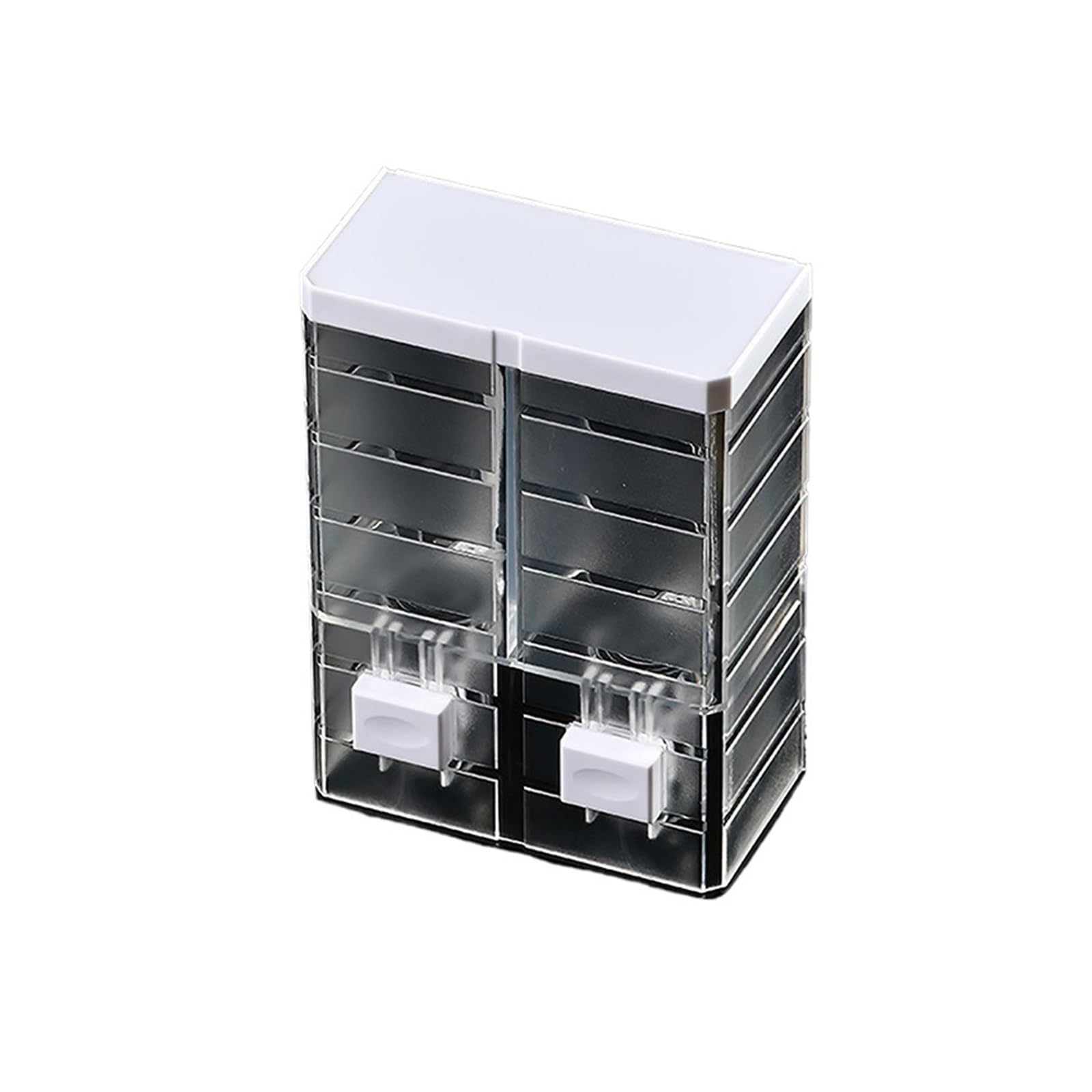 Wall Mounted Soap Dispenser Non-punching Manual Press Soap Dispenser Wall Hanging Transparent Soap Dispenser(B1)