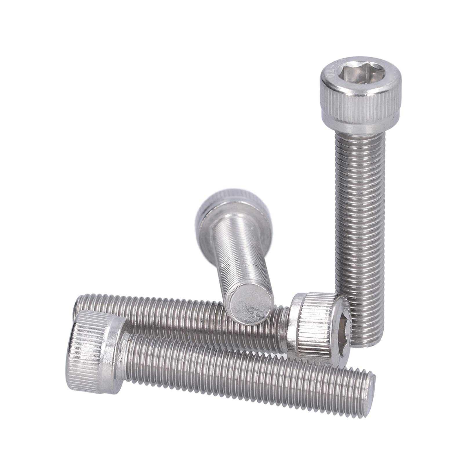 M10X1 25 Schraube M10 1,25 4 Pezzi Bullone Esagonale con Esagono Incassato Vite in Acciaio Inossidabile A2 1,25 Mm Fissaggio a Passo Fine Hardware (M10*50)
