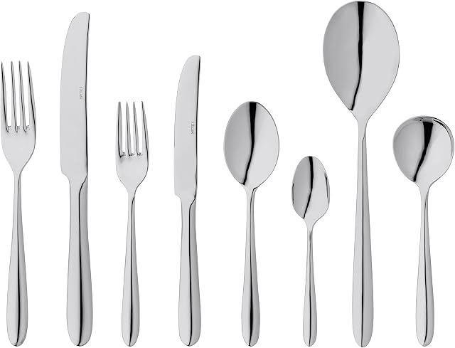 Stellar Winchester BW58 Cutlery 44-Piece Quality Stainless Steel Cutlery Set for 6 People in Gift Box, Dishwasher Safe