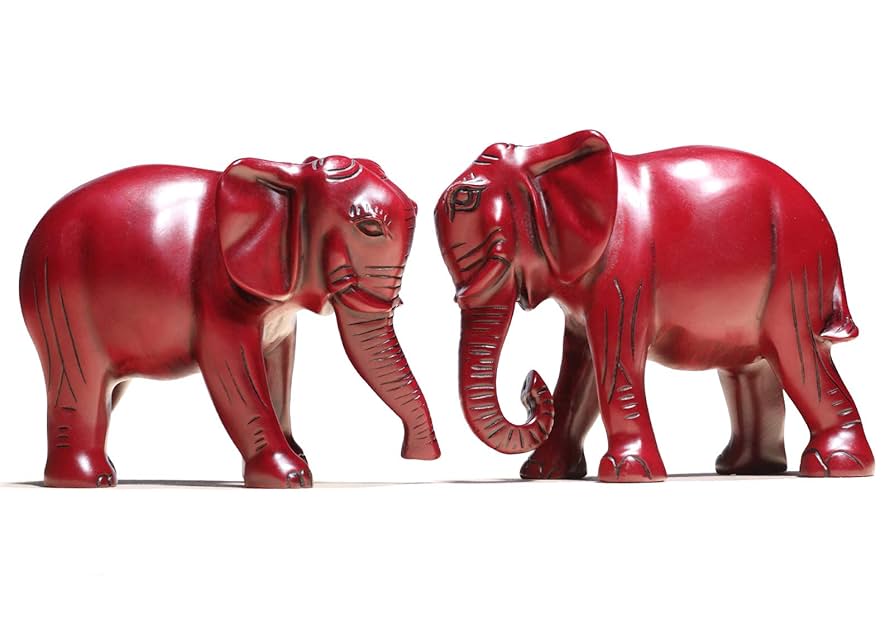 象　置物　2体 Amazon.co.jp: STARTIST 2ピース/個象の像、風水黄金の象の像