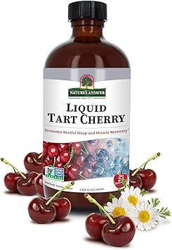 Natures Answer Tart Cherry 8 Ounce Liquid | Promotes Recovery & Sleep | Rich in Anthocyanins | Non GMO | Gluten Free | Vegan