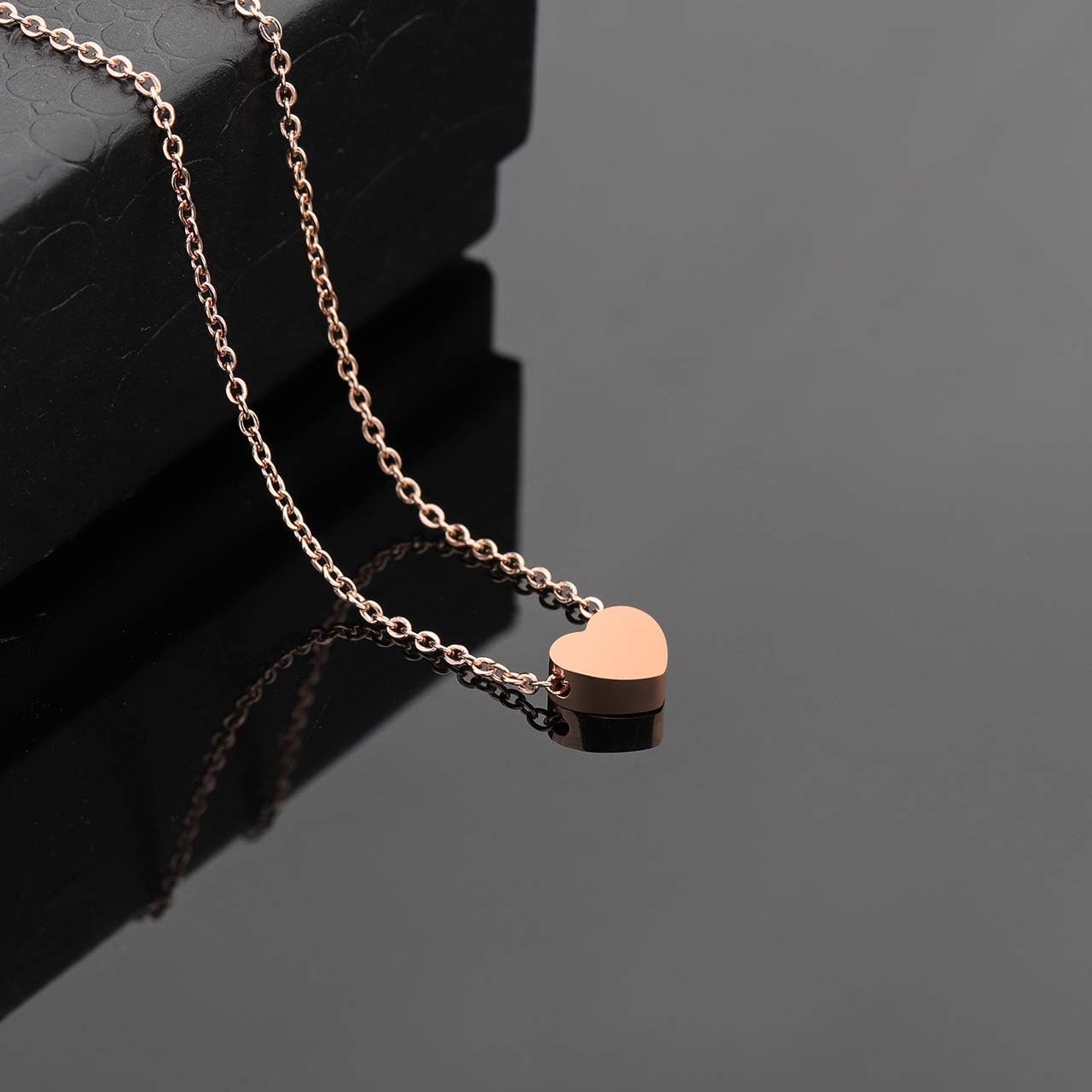 Zysta Charms Distiny Initial Necklace for Women Cute Lovely Glossy Pendant Clavicle Necklaces Chain Necklaces Gift (Gold) - Image 4