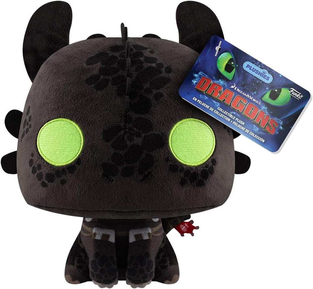 Funko Pop! Plush: HTTYD - Toothless - () - How to Train Your Dragon - Plush Toy - Birthday Gift Idea - Official Merchandise - Stuffed Plush Toys for Children and Adults